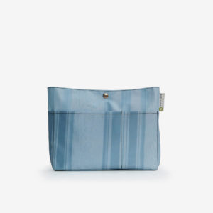 pochette bleue en toile publicitaire