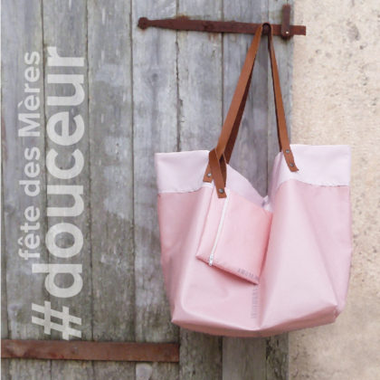 sac cabas rose spécial fête des meres