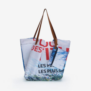 sac cabas en toile publicitaire image mer