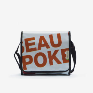sac en bâche publicitaire recyclée blanche