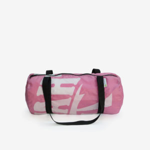 16 sac bowling en toile publicitaire recyclée rose