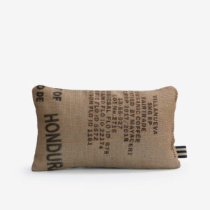 12 housse de coussin en toile de jute de café