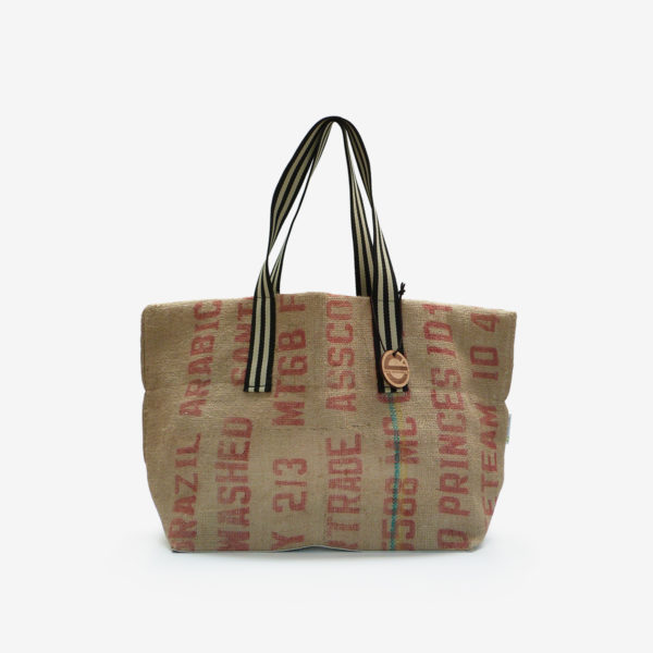 16 Cabas en toile de sac de transport de café.