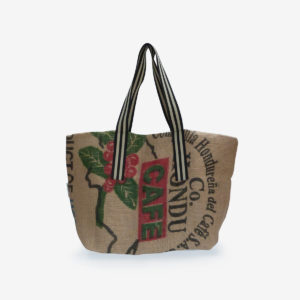 18 Cabas en toile de sac de transport de café.