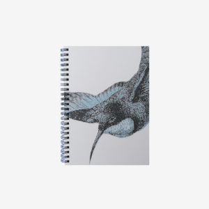 6 carnet en papier peint recyclé oiseau.
