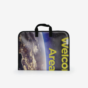 25 Sac ordinateur en bâche publicitaire.