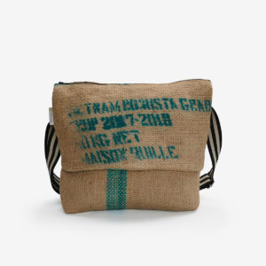 61 Besace en sac de toile de café