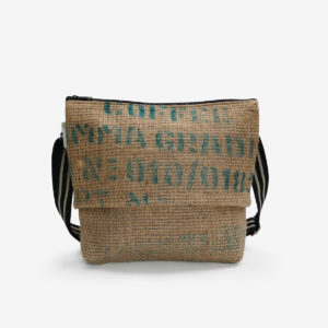 62 Besace en sac de toile de café