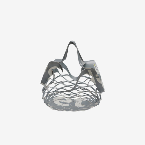 36 Sac filet pliable en bâche publicitaire grise