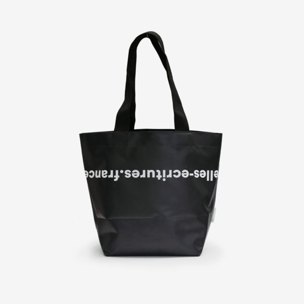 52 Sac cabas noir et blanc graphique en bâche publicitaire