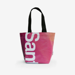 61 Sac cabas rose graphique en bâche publicitaire