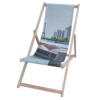 Upcycling en transat des bâches publicitaires d'Haropa port de Paris.